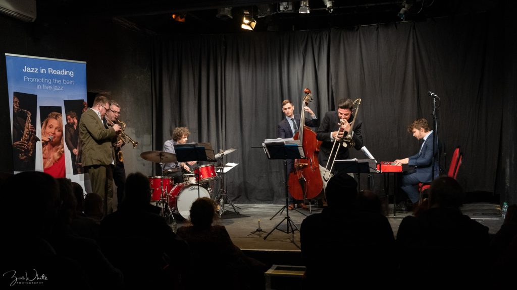 Progress Theatre 8 April 2022 | Wakey Blakey – with the Rory Ingham/James Davison Sextet - photo by Zoë White